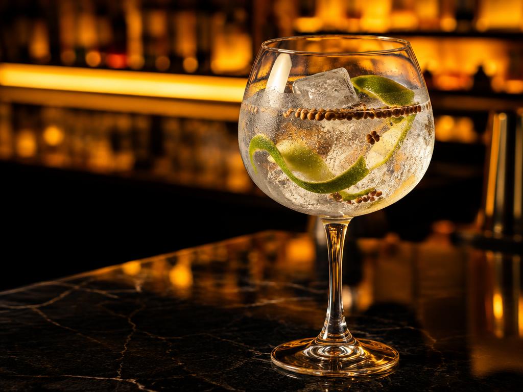 Gin tonic con semillas de cilantro preparado con Semillas de cilantro Kompostela